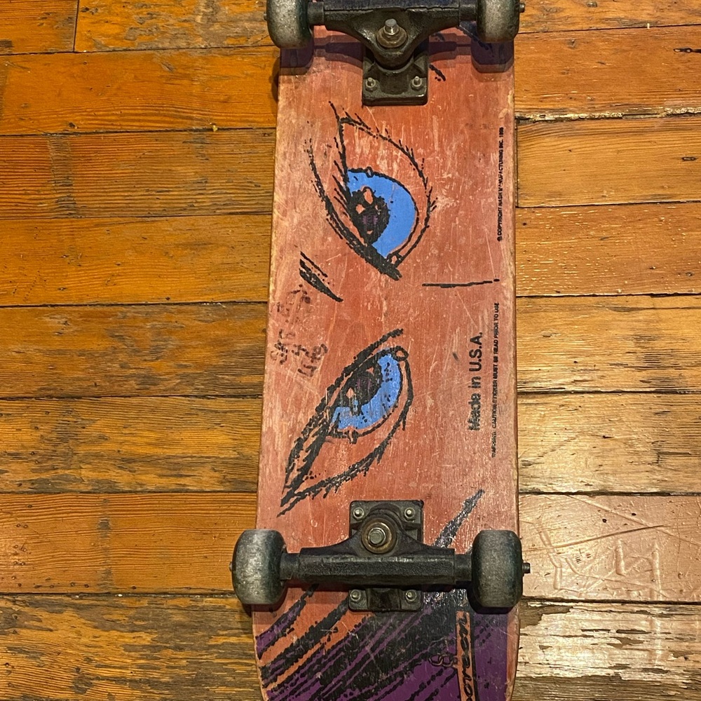 Vintage 1996 Nash Doreen Skateboard Deck with trucks - Rare OS